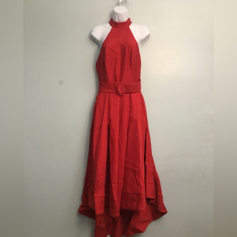 C/MEO Collective Red High Low Dress